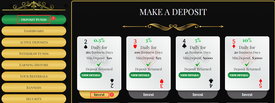 Royalcasinofunds.com投资简介：每个工作日分红1-3%